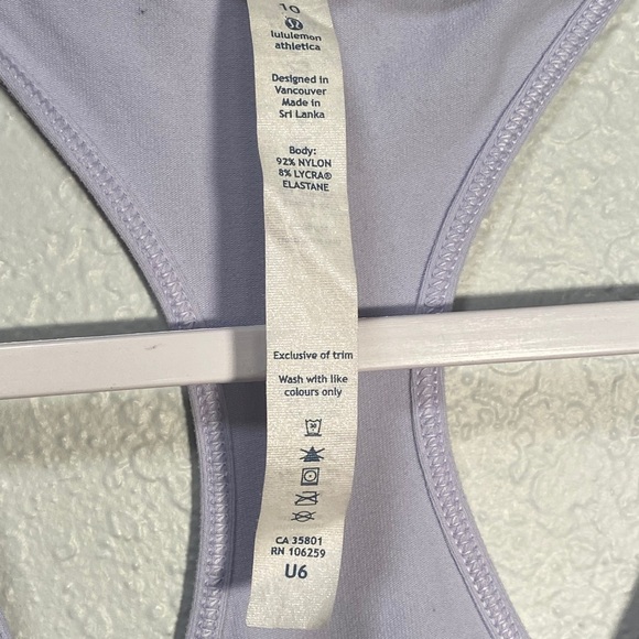 lululemon Sz 10 Womens Tank Top White - Picture 3 of 6